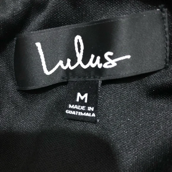 NWT LULU’S Don’t Stop the Beat Backless Crisscross Skater Dress Blk Sz M - Picture 13 of 15